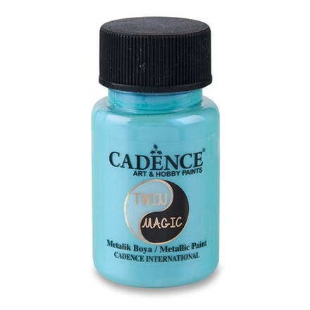 Papírenské zboží - Metalická barva Cadence Twin Magic modrá/zel.