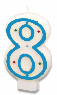 Papírenské zboží - Dortová svíčka - 8 [1 ks]