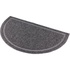 Papírenské zboží - Halbrunde PVC-Matte grau für WC 59 x 35 cm