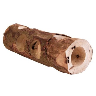 Papírenské zboží - Dřevěný tunel přírodní dřevo pro hlodavce 7 x 30 cm 