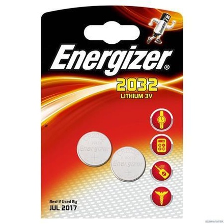 Papírenské zboží - Baterie knoflíková, CR2032, 2 ks v balení, ENERGIZER