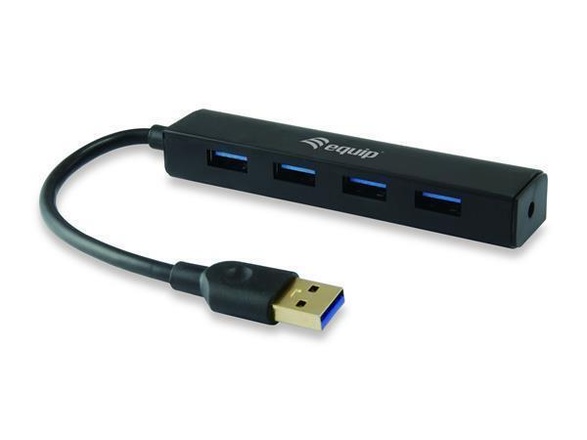 Papírenské zboží - USB HUB "Life", 4 porty, USB 3.2, EQUIP 128953