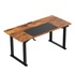 Papírenské zboží - Pracovní stůl, elektricky nastavitelná výška, hnědá deska, 160x75 cm, 74-116 cm, UPLIFT,