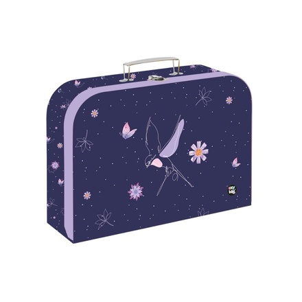 Papírenské zboží - Kufřík lamino 34 cm Flowers