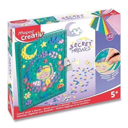 Papírenské zboží - Sada Maped Creativ Secret Mosaics Secret diary tajný deníček