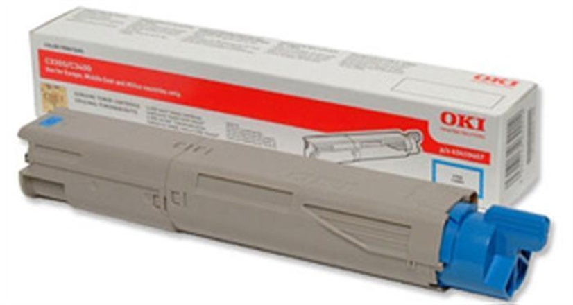 Papírenské zboží - Toner pro "C3300, 3400, 3450" tiskárny, OKI Cyan, 1,5 tis.stran