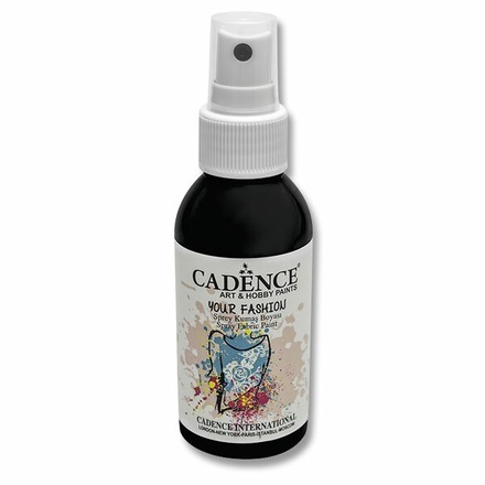 Papírenské zboží - Barvy na textil Cadence Your Fashion, černá, 100 ml
