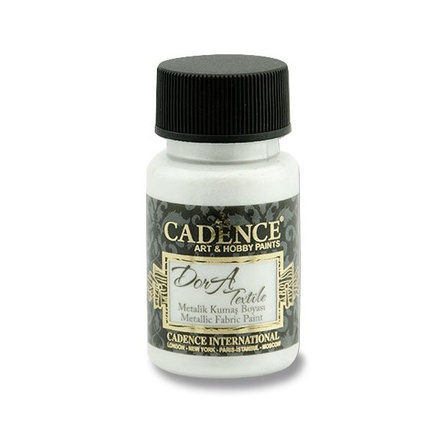 Papírenské zboží - Textilní barva Cadence Dora Textile, met. perleťová, 50 ml