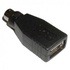 Papírenské zboží - Adapter, für Maus, PS/2 M-USB A F, 0, schwarz, Logo