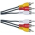 Papírenské zboží - Kabel Cinch 3x M- Cinch 3x M, 2m, schwarz