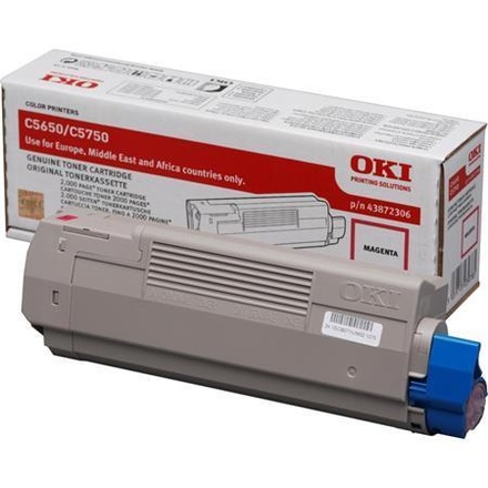 Papírenské zboží - Toner pro "C5650, 5750" tiskárny, OKI Magenta, 2 tis.stran