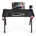 Papírenské zboží - ULTRADESK Spieltisch INVADER - BLACK, 120x64 cm, 75 cm