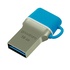 Papírenské zboží - Goodram USB flash disk OTG, USB 3.0 (3.2 Gen 1), 16GB, ODD3, blau, ODD3-0160B0R11, USB A / USB C, mit einer Kappe