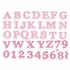 Papírenské zboží - Stempel Aladine Stampo Textilalphabet Marina, 38 Stk