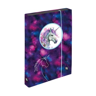 Papírenské zboží - Box na sešity A4 Jumbo OXY GO Unicorn
