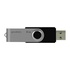 Papírenské zboží - Goodram USB flash disk, USB 3.0 (3.2 Gen 1), 8GB, UTS3, schwarz, UTS3-0080K0R11, USB A, mit einer drehbaren Kappe