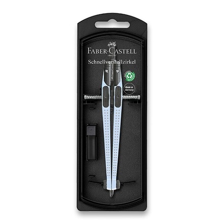 Papírenské zboží - Kružítko Faber-Castell Grip Quick-Set Compass Sky Blue