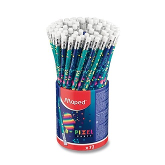 Papírenské zboží - Grafitová tužka Maped Pixel Party tvrdost HB, stojánek 72 ks