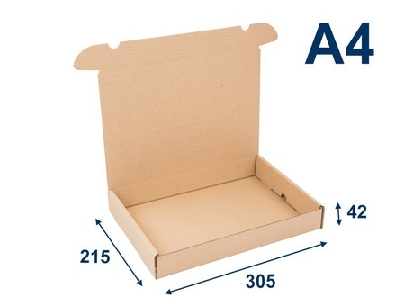 Papírenské zboží - Kartonová Krabice na tiskoviny A4 305x215x42 3VVL