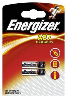 Papírenské zboží - Baterie, A27/LR27/MN27, 12V, 2 ks v balení, ENERGIZER