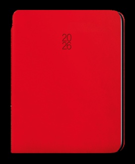 Papírenské zboží - Týdenní diář - Oskar - Softy - A5 - červená