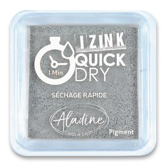Papírenské zboží - Razítkovací polštářek Aladine Izink Quick Dry stříbrná