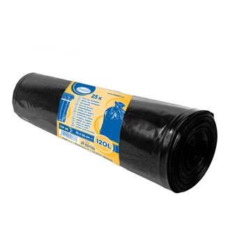 Papírenské zboží - Pytel na odpadky (LDPE) černý 70 x 110 cm 120L [25 ks]