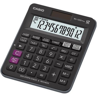 Papírenské zboží - Kalkulačka, stolní, 12místný displej, CASIO "MJ-120"