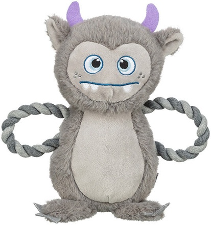 Papírenské zboží - Be Eco Monster - příšerka, hračka/přetahovadlo pro psy, 33 cm, polyester/bavlna, šedá