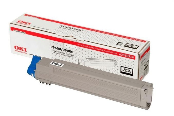 Papírenské zboží - Toner pro "C9600, 9800" tiskárny, OKI Černá, 15 tis.stran
