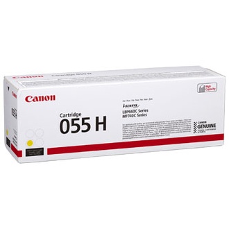 Papírenské zboží - Canon originální toner 055YH, yellow, 5900str., 3017C002, high capacity, Canon MF742Cdw,