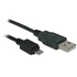 Papírenské zboží - USB Kabel (2.0), USB A M - microUSB M, 1m, schwarz, Logo