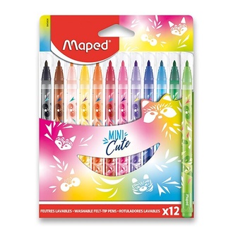 Papírenské zboží - Dětské fixy Maped Color'Peps Jungle Mini Cute 12 barev