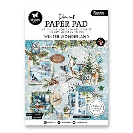 Papírenské zboží - Kreativní blok Studio Light - Zimní krajinka