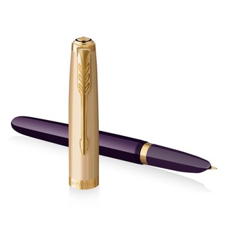 Papírenské zboží - Parker 51 Deluxe Plum GT 18K hrot F
