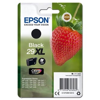 Papírenské zboží - Epson originální ink C13T29914012, T29XL, black, 11,3ml, Epson Expression Home XP-235,XP-