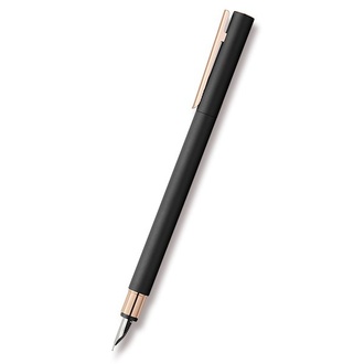 Papírenské zboží - Faber-Castell Neo Slim Metal Black Rosegold hrot M