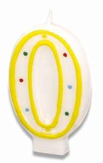 Papírenské zboží - Dortová svíčka - 0 [1 ks]