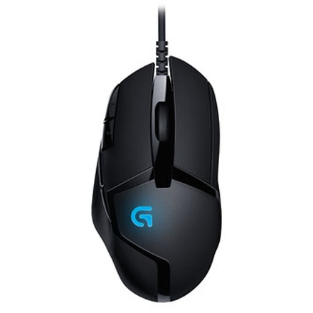 Papírenské zboží - Logitech Myš G402 Hyperion Fury, 4000DPI, optická, 8tl., 1 kolečko, drátová USB, černá, h