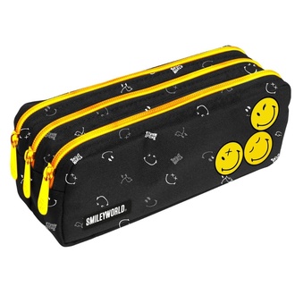 Papírenské zboží - Pouzdro etue 3 zipy Smiley World