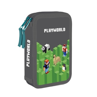 Papírenské zboží - Penál 2 p. prázdný Playworld