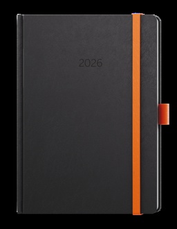 Papírenské zboží - Denní diář - David - Nora - A5 - oranžová