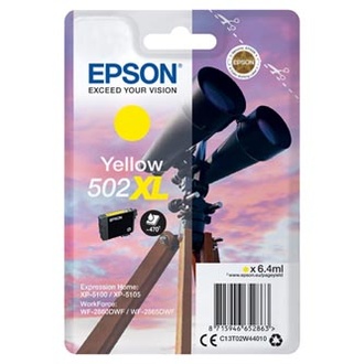 Papírenské zboží - Epson originální ink C13T02W44010, 502XL, T02W440, yellow, 470str., 6.4ml, Epson XP-5100,
