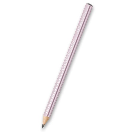 Papírenské zboží - Grafitová tužka Faber-Castell Sparkle Jumbo perleťové odstíny, růžová