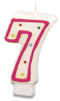 Papírenské zboží - Dortová svíčka - 7 [1 ks]