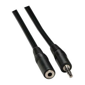 Papírenské zboží - Kabel Jack (3,5mm) M- Jack (3,5mm) F, 3m, černá