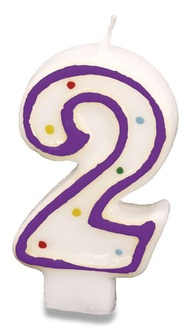Papírenské zboží - Dortová svíčka - 2 [1 ks]