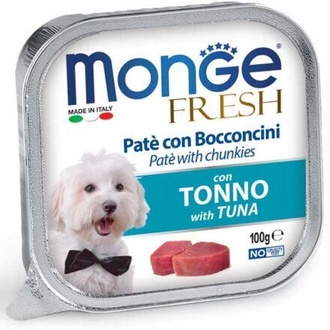 Papírenské zboží - MONGE FRESH - paštika a kousky s tuňákem 100 g pro psy 