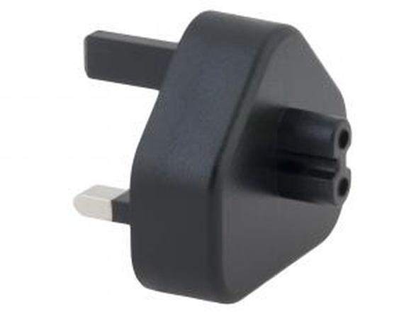 Papírenské zboží - Zásuvkový konektor Typ G (UK) pro USB-C nabíječky, černá