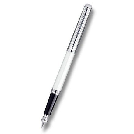 Papírenské zboží - Waterman Hémisphere DeLuxe Metal & White CT hrot F